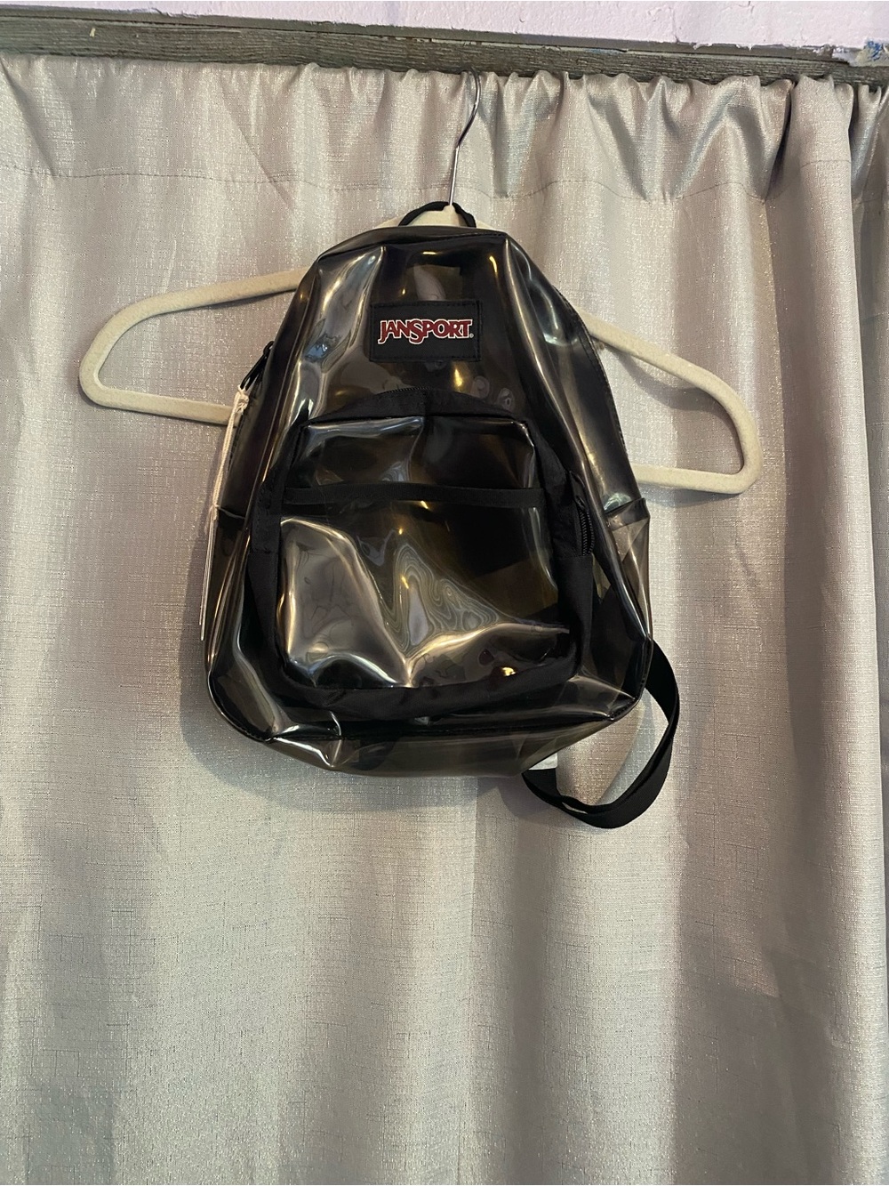 Jansport Black Clear PVC Mini Backpack